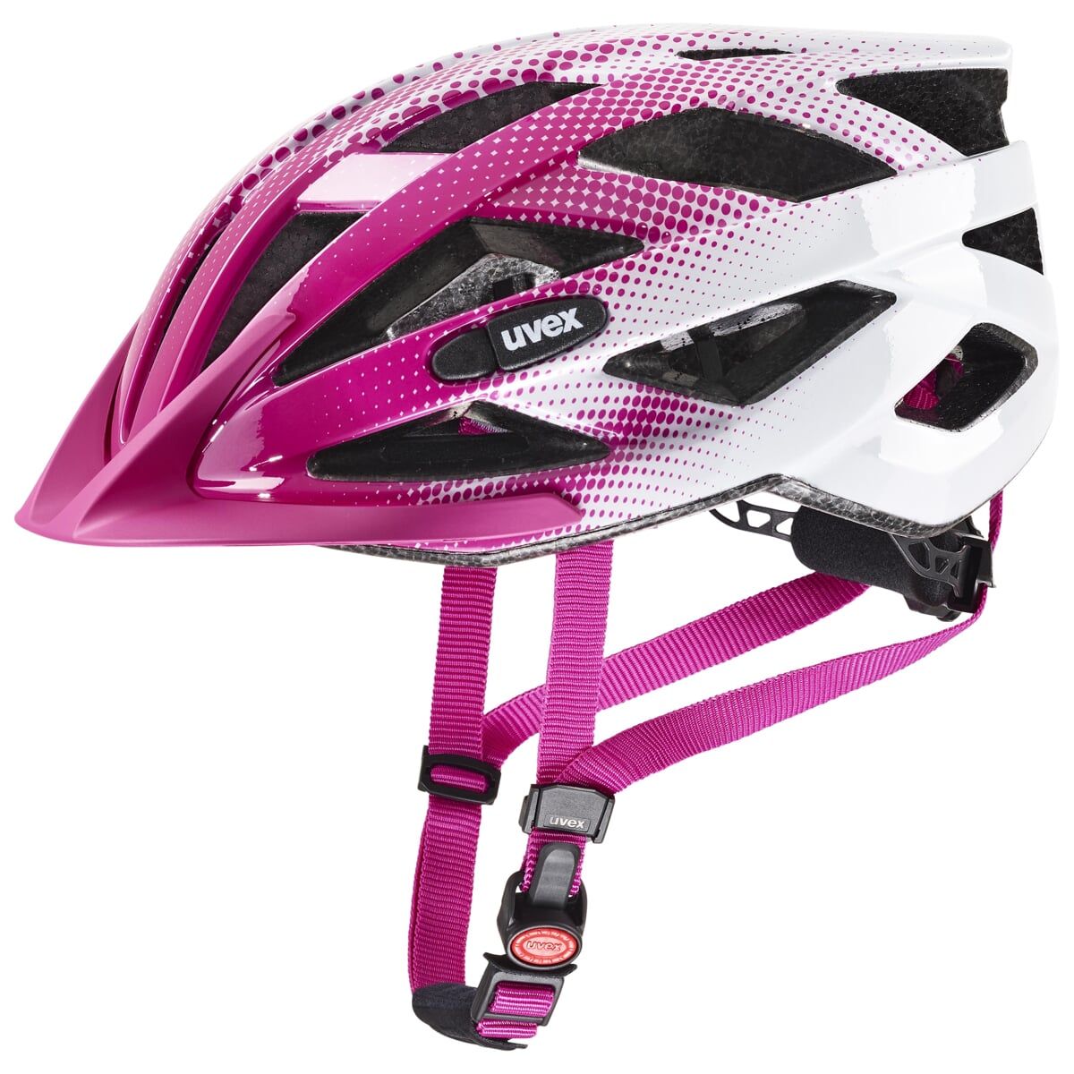 Cyklistická helma Uvex Air Wing Pink-white 52-57cm