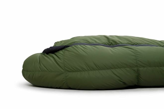 Péřový spací pytel WARMPEACE Horizont 1400 - Mars red/black (2)