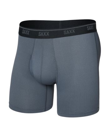 Pánské boxerky SAXX Quest Quick-Dry Mesh Boxer Brief turbulence