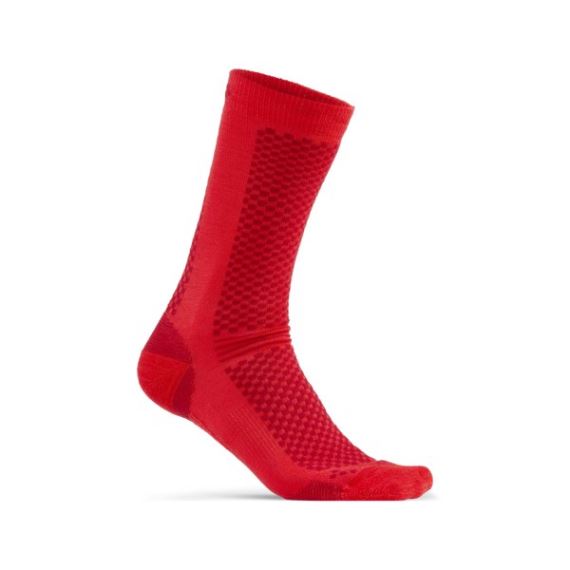 Teplé vyšší ponožky CRAFT Warm 2-pack červená