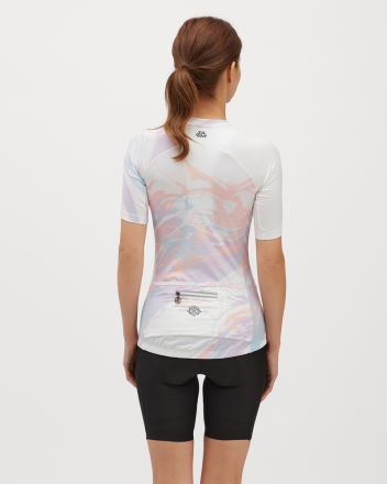 Dámský cyklistický dres Silvini Catirina White/blush (4)