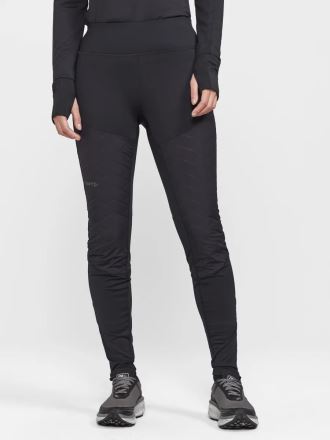 Dámské zateplené kalhoty Craft ADV SubZ Tights 3 černá, celkový přední pohled na modelku. (1)