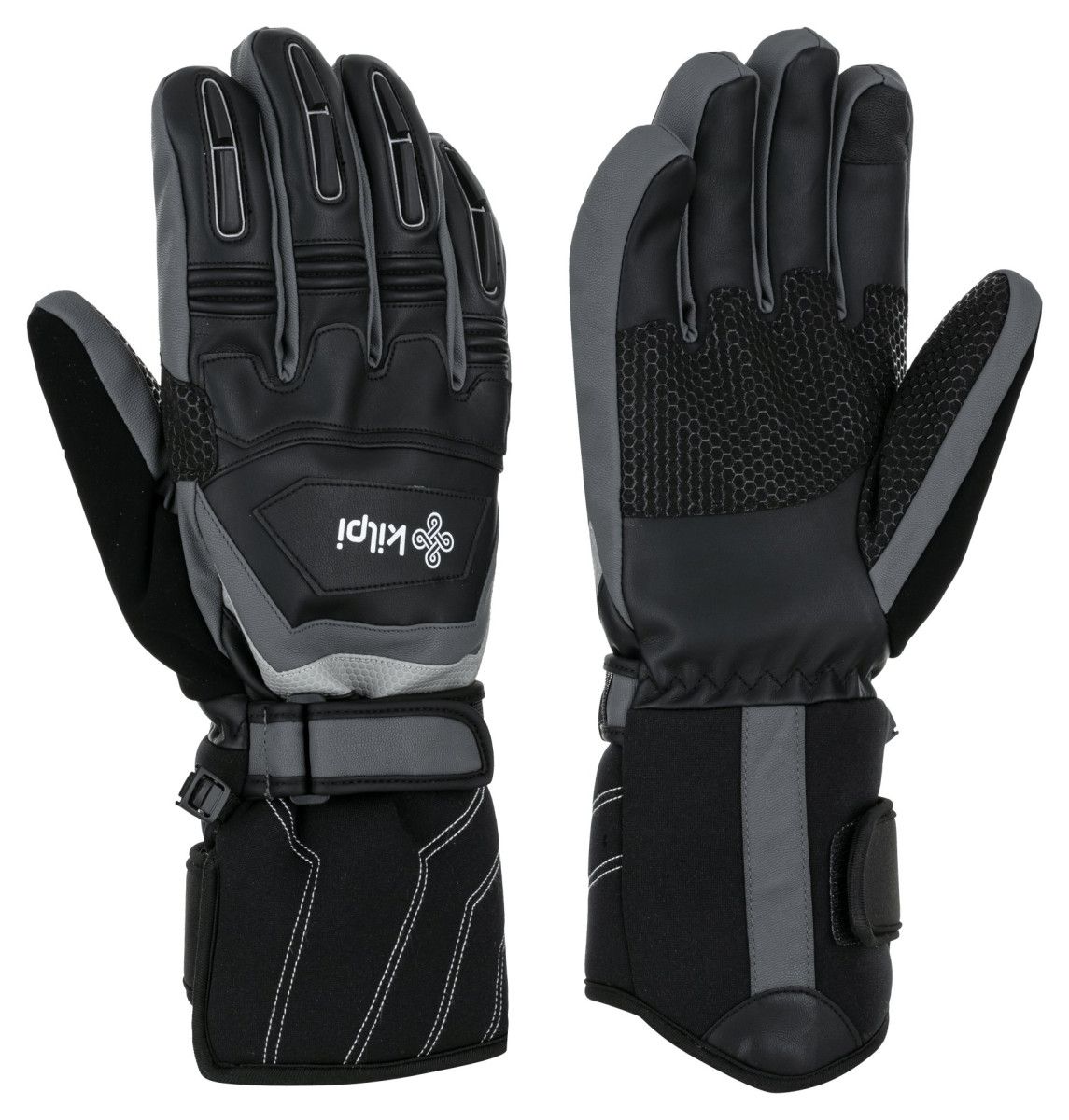 Pánské lyžařské rukavice Kilpi STREIF-U černé L