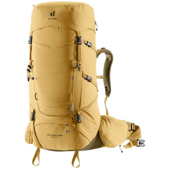 Dámský turistický batoh Deuter Aircontact Core 55+10 SL savanna-nori