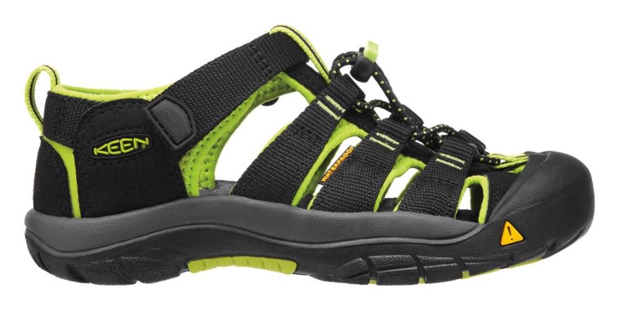 Sandály KEEN Newport H2 Children black/lime green (1)