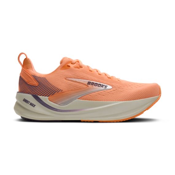 Dámské běžecké boty Brooks Ghost Max 4 W Cyber Peach/Grape/Bluewash