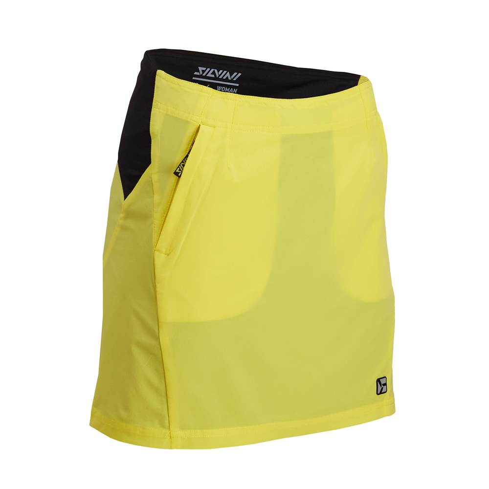 Dámská sukně na kolo Silvini Invio Yellow black XL