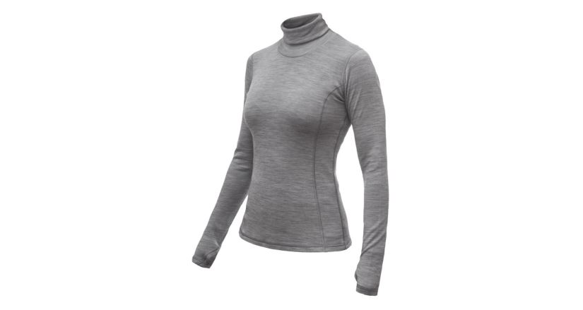 Dámské funkční triko s dlouhým rukávem Sensor Merino Bold Roll Neck Šedá