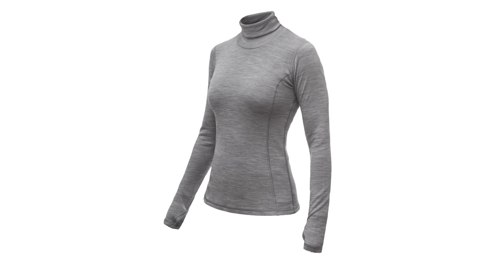 Dámské funkční triko s dlouhým rukávem Sensor Merino Bold Roll Neck Šedá L