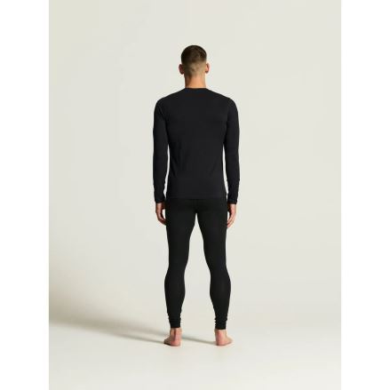 Pánské termotriko Craft Wool 95 LS black melange (4)
