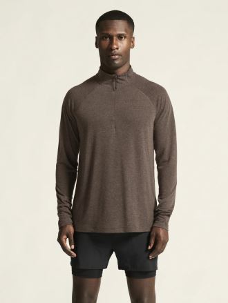 Pánské triko Craft ADV SubZ Wool LS 3 hnědá (5)