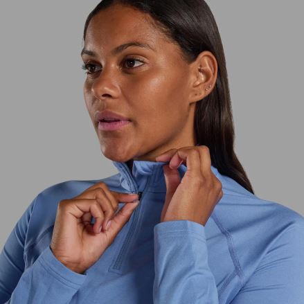 Dámské funkční triko Montane Dart XT Thermal Zip Neck cornflower (2)