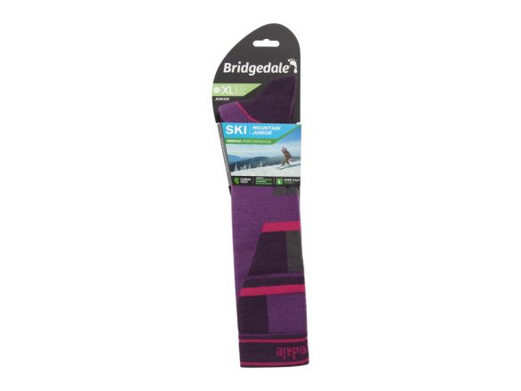 Dětské ponožky Bridgedale Ski Mountain Junior purple/grey/070 (3)