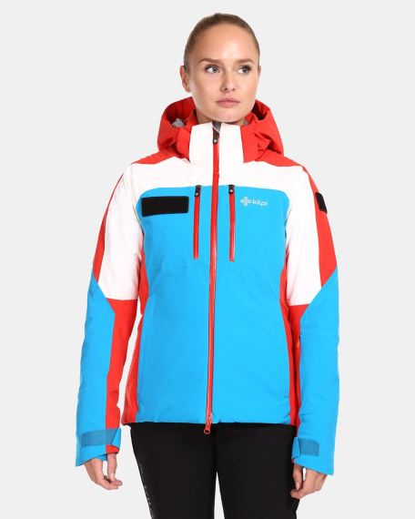 Dámská lyžařská bunda Kilpi Dexen-W modrá-červená
