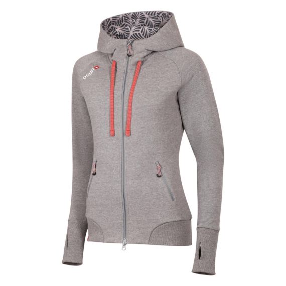 Dámská mikina Ocún Hoodie Zipper Women grey paloma / silver scone