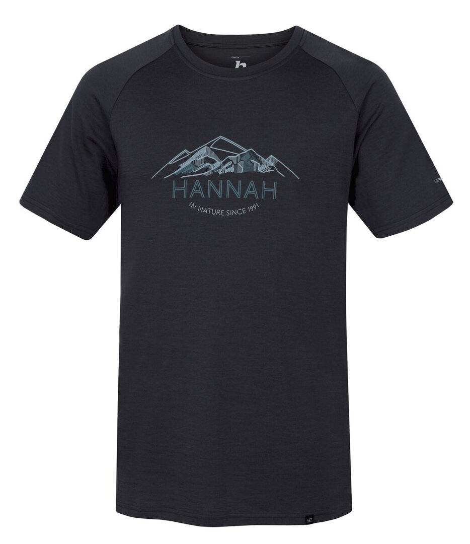 Pánské merino triko Hannah Taregan asphalt L