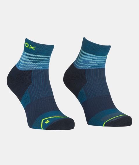 Pánské ponožky Ortovox All mountain Quarter Socks petrol blue