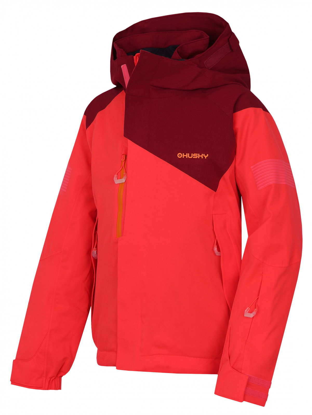 Dětská lyžařská bunda HUSKY Gonzal Kids neonově růžová 122