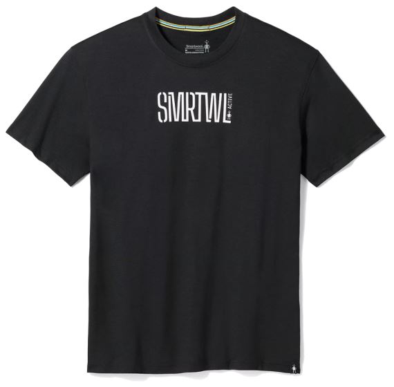Pánské tričko Smartwool Active Logo Graphic Short Sleeve Tee Black