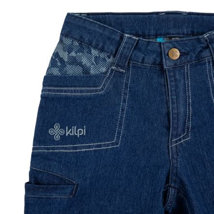 Dětské bavlněné kalhoty Kilpi Danny-J Dark Blue (2)