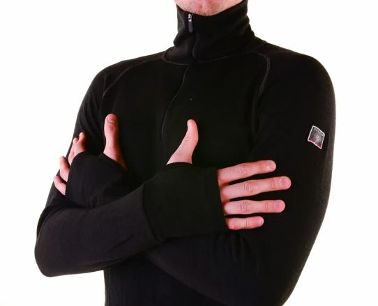 Pánské termotriko Devold Expedition se zipem black (1)