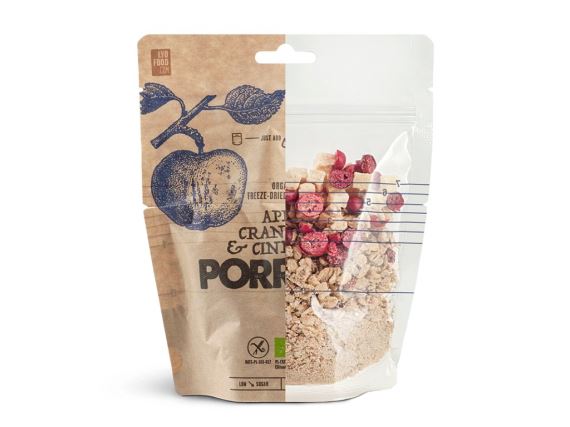 LYOFood Organická ovesná kaše s jablky, brusinkami a skořicí 210g
