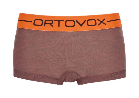 Dámské funkční boxerky z merino vlny Ortovox 185 Rock´n´Wool Hot Pants blush blend
