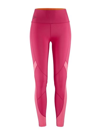 Dámské legíny Craft ADV Tone Tights růžová – celkový přední pohled.