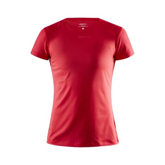 Dámské funkční tričko s krátkým rukávem CRAFT ADV Essence Slim SS červená