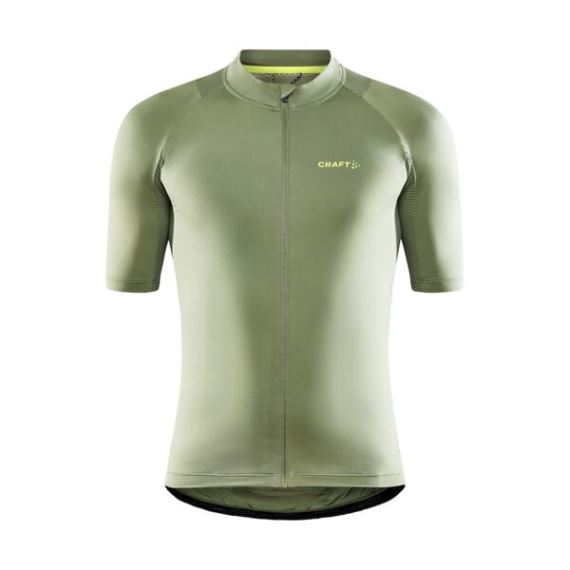 Pánský cyklistický dres s krátkým rukávem CRAFT ADV Endur tm.zelená