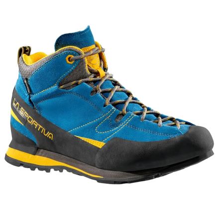 Pánská kotníková bota La Sportiva Boulder X Mid GTX blue/yellow