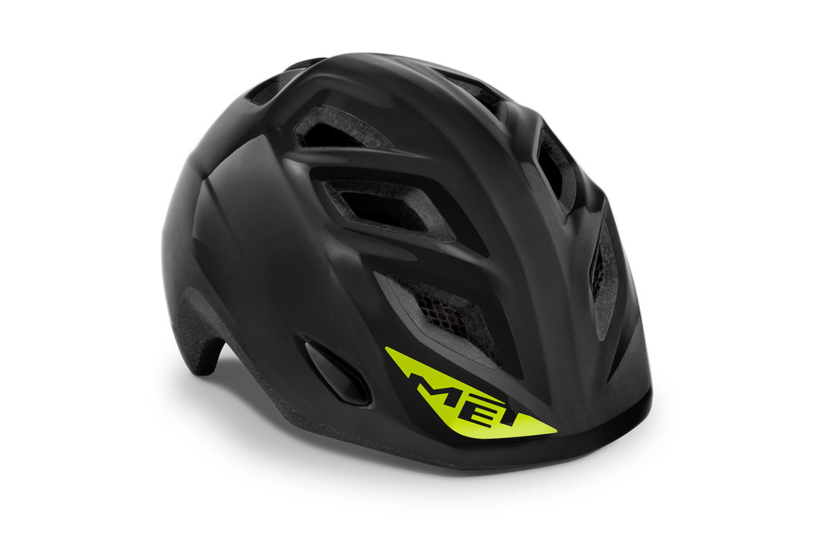 Juniorská cyklistická helma MET Genio černá lesklá
