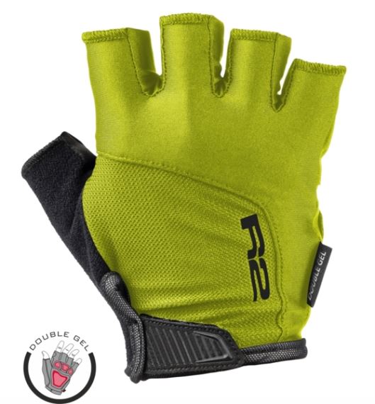 Cyklistické rukavice R2 Vittoria limeta zelená, černá