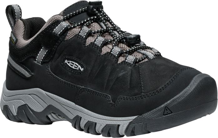 Dětská nepromokavá bota Keen Targhee IV Low WP Youth black/steel grey