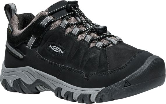 Dětská nepromokavá bota Keen Targhee IV Low WP Youth black/steel grey