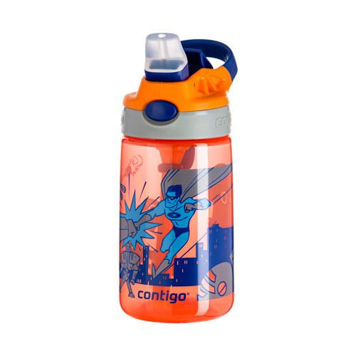 Dětská láhev Contigo Autospout James (cca 420 ml) oranžová s hrdiny