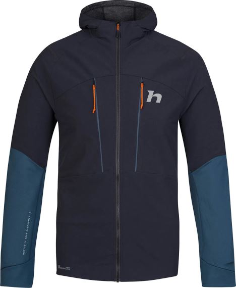 Pánská softshellová bunda Hannah Trane Hoody anthracite/stratified sea