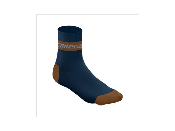 Nízké sportovní ponožky Crazy Carbon Socks Caramello