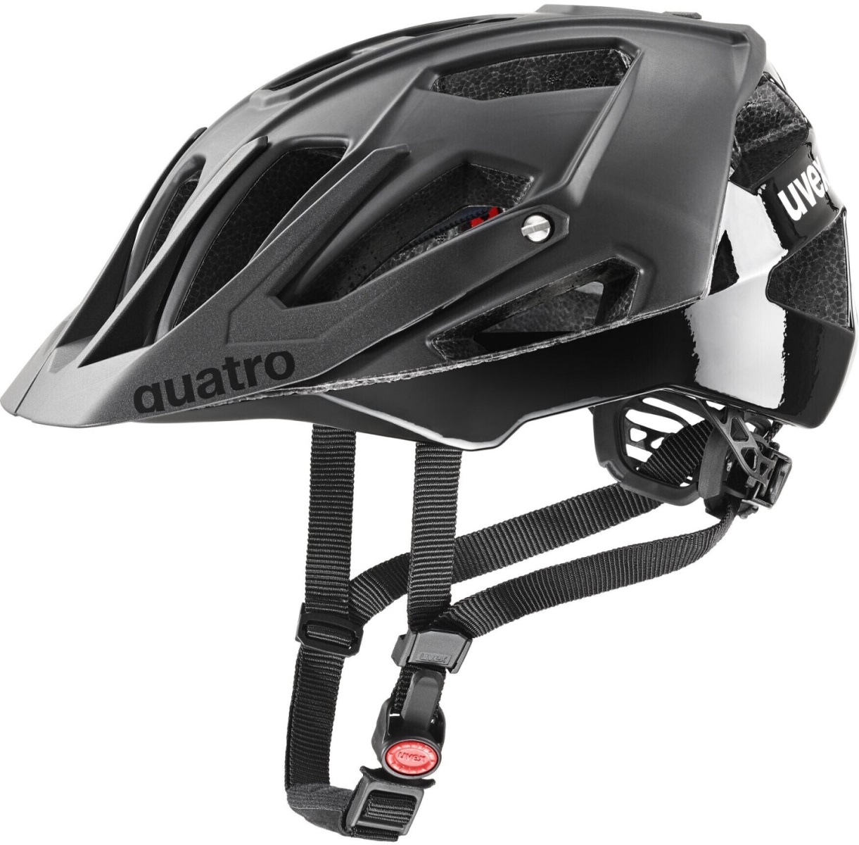 Cyklistická helma Uvex Quatro C All black 52-57cm