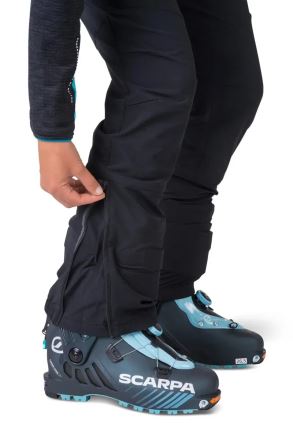 Kalhoty Hannah Kash W anthracite (gray) 36, detail rozepínání nohavice pro lyžařské boty. (8)