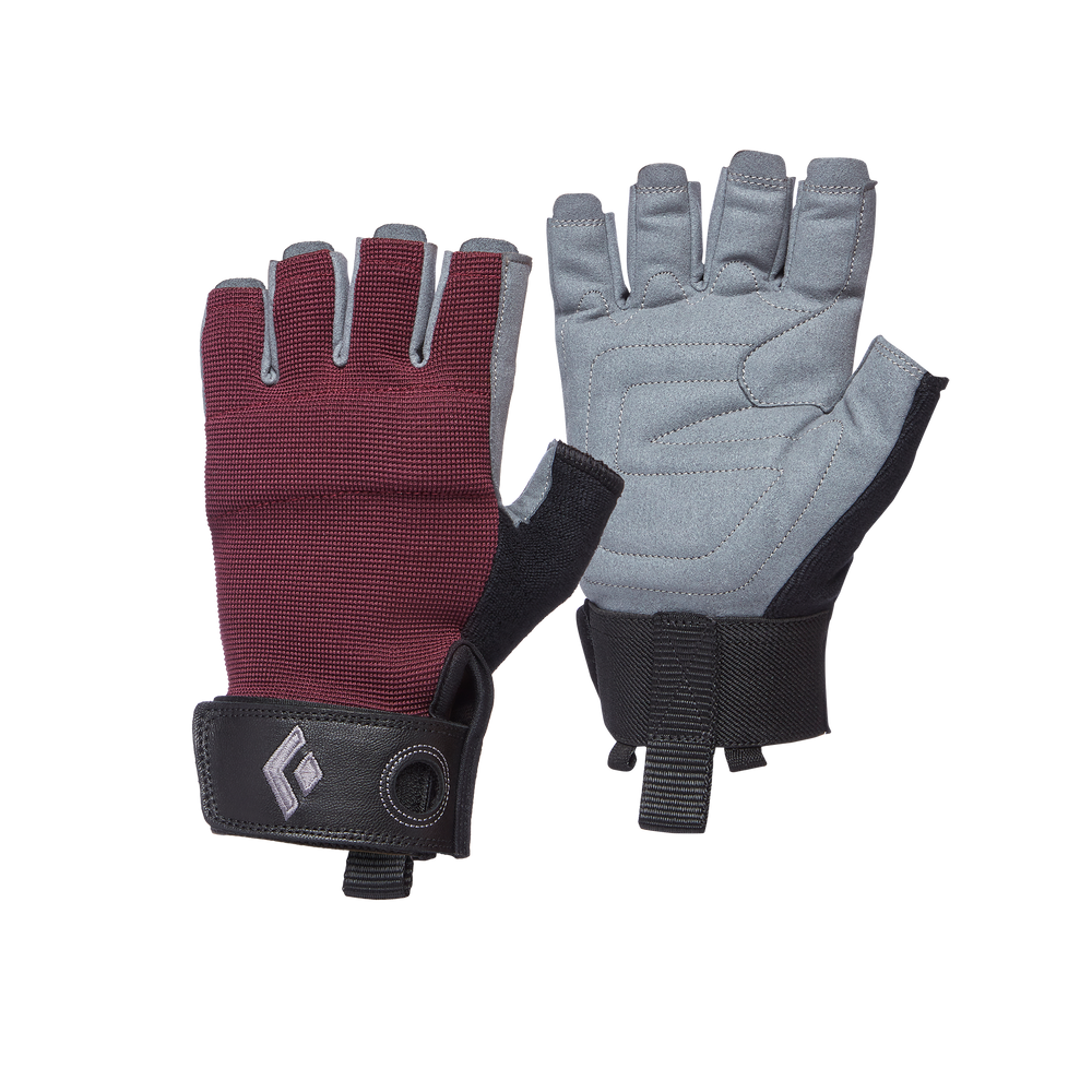 Dámské půlprstové rukavice Black Diamond Crag Half-finger Gloves Bordeaux L
