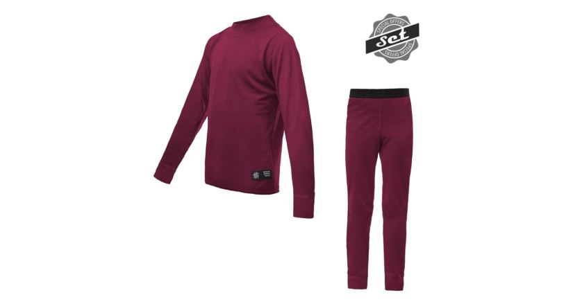 Juniorský set funkčního prádla Sensor Merino Active Set Lilla