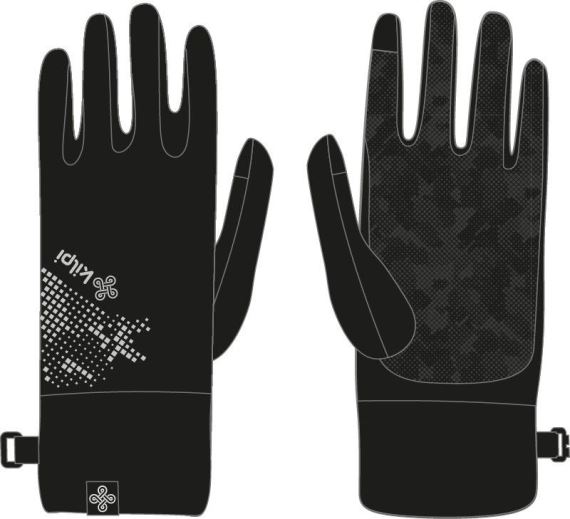 Běžecké rukavice Kilpi Caspi-U černá