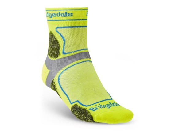 Pánské běžecké ponožky Bridgedale Trail Run UL T2 CS 3/4 Crew yellow