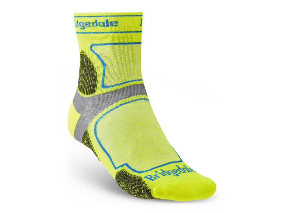 Pánské běžecké ponožky Bridgedale Trail Run UL T2 CS 3/4 Crew yellow L (9-11,5 UK)