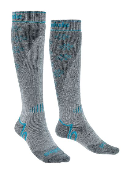 Dámské ponožky Bridgedale Ski Midweight+ stone/grey/040