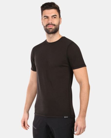 Pánské tričko z merino vlny Kilpi SLOPER-M BLK