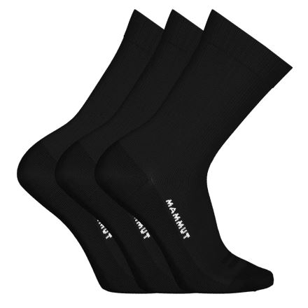 Pánské ponožky Mammut Everyday Crew Socks 3 Pack black 45-47