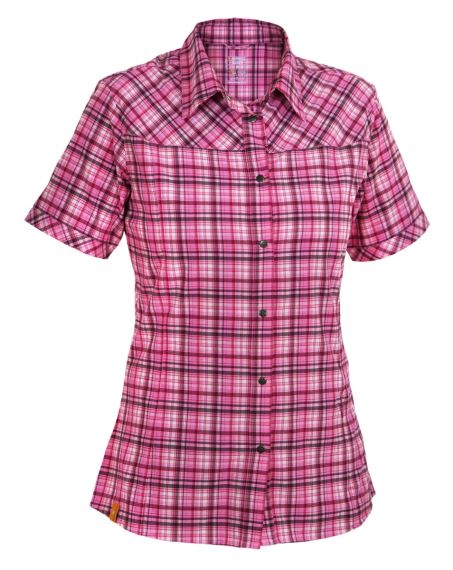 Dámská košile s krátkým rukávem Warmpeace Burry Lady Pink