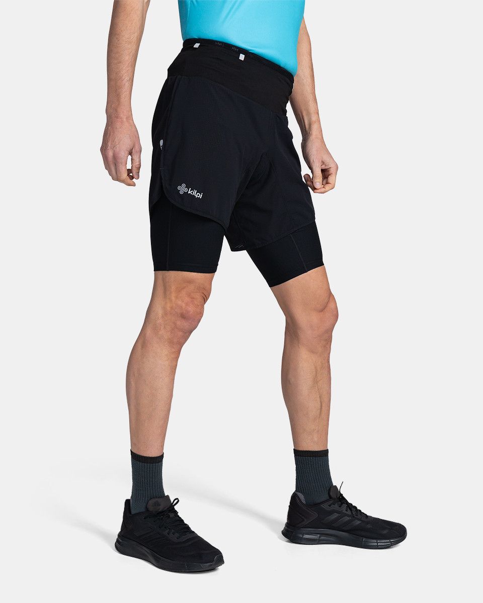 Pánské běžecé šortky Kilpi Bergen-M Black XL
